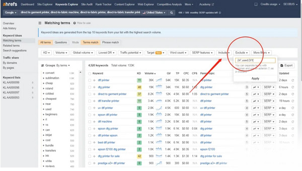 谷歌Seo必備的選詞技巧